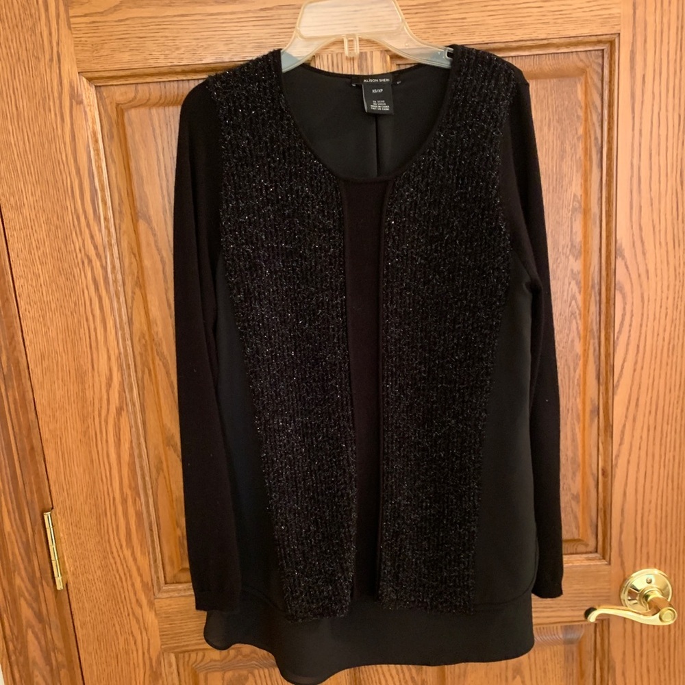 Black sparkly sweater
